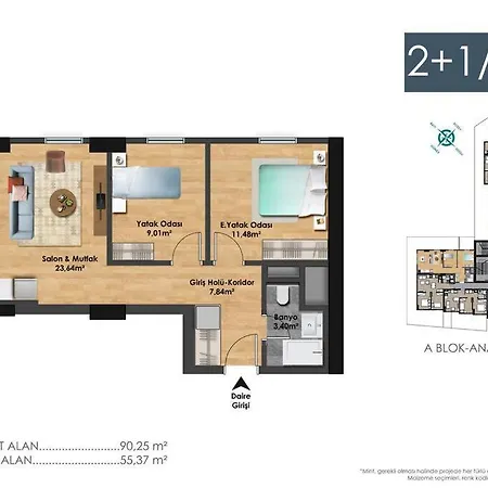 アパート Prime Designed 2br W Parking/gym #86 *